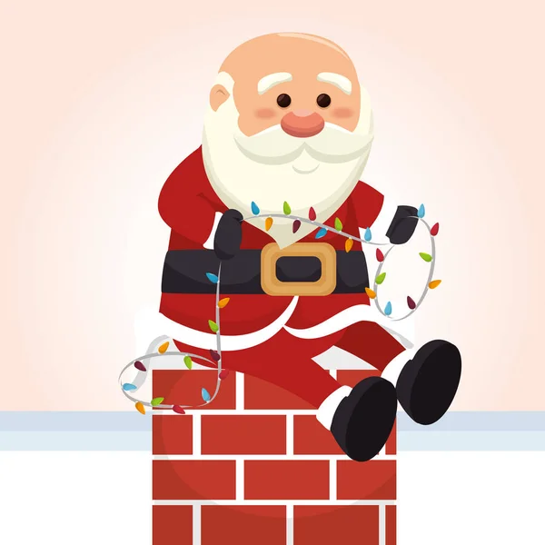 Feliz Natal Papai Noel personagem — Vetor de Stock