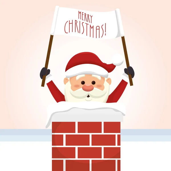 Buon Natale Babbo Natale personaggio — Vettoriale Stock