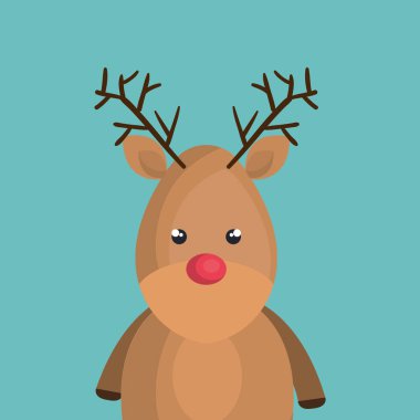 Ren geyiği hayvan Noel simgesi
