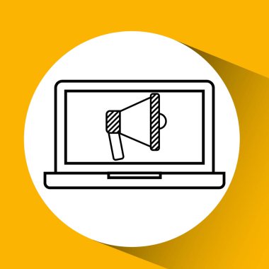 el megafon çapraz çizgiler çizim