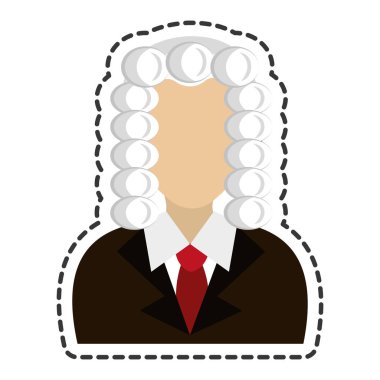 Yargıç avatar karakter simgesi