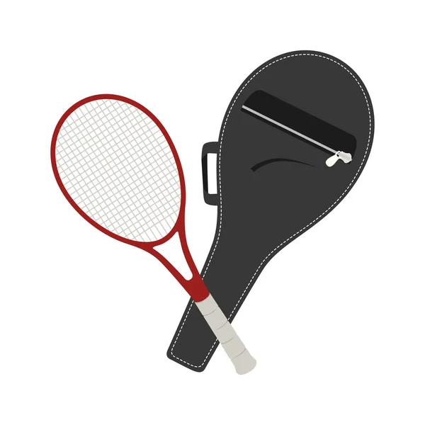 Raquette de tennis équipement icône — Image vectorielle