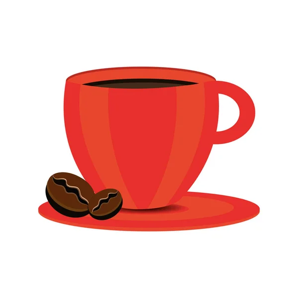 Смачний напій з чашкою кави — стоковий вектор