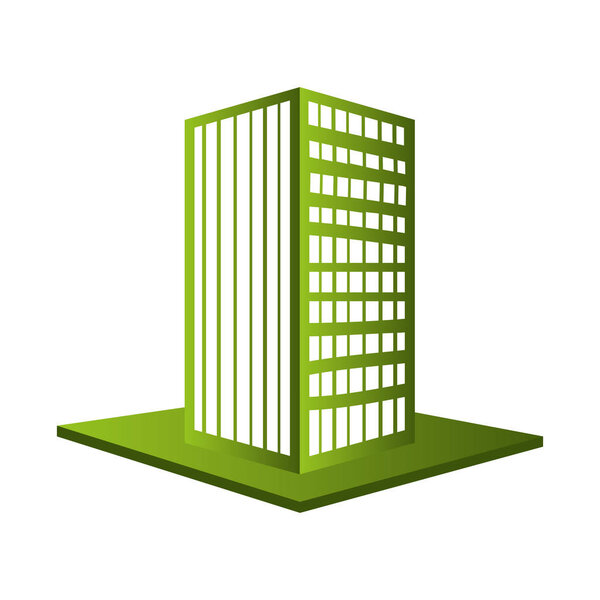 big building isolated icon
