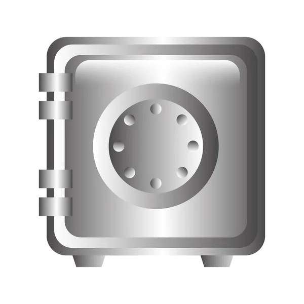 Box schwerer Safe isoliert Symbol — Stockvektor