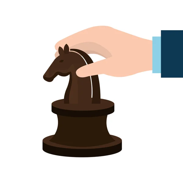 Pictograma șah cal — Vector de stoc