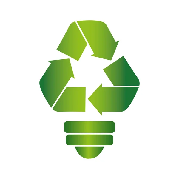 Recycle symbool met pijlen — Stockvector