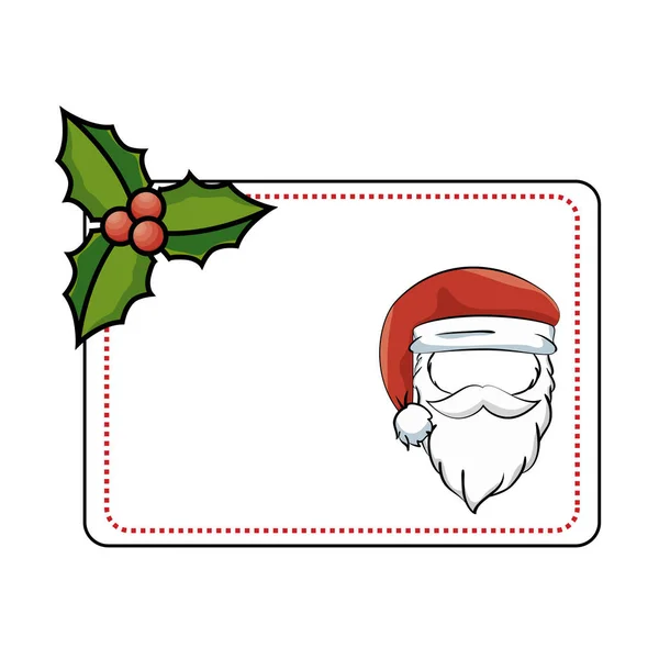 Santa claus caractère style kawaii — Image vectorielle