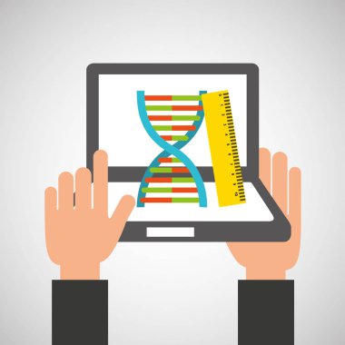 ellerini tutar dizüstü-genetik online eğitim