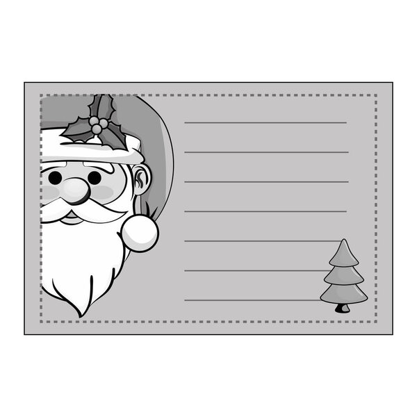 Santa claus character kawaii style
