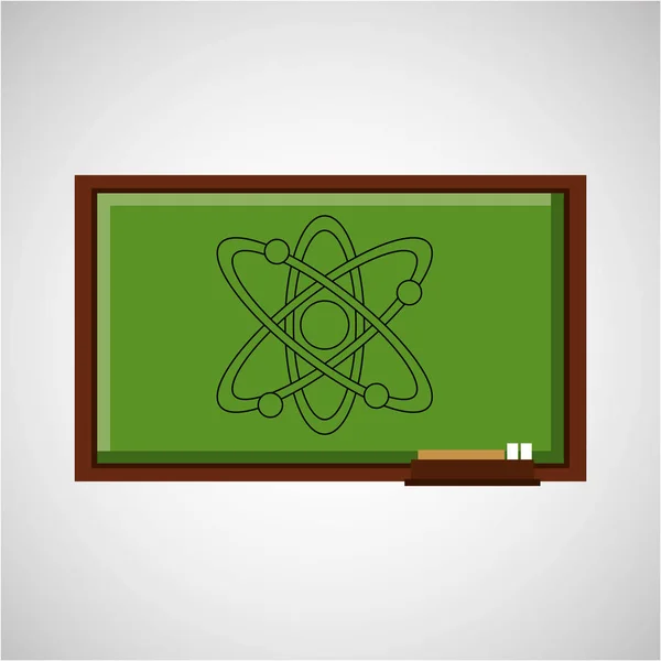 Физика школьной доски — стоковый вектор