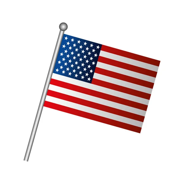 Amerikai Egyesült Államok zászló — Stock Vector