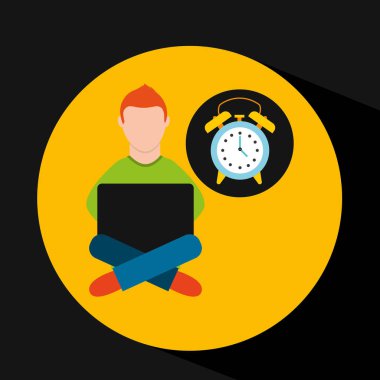 çevrimiçi eğitim eğitim-öğrenci çalar saat