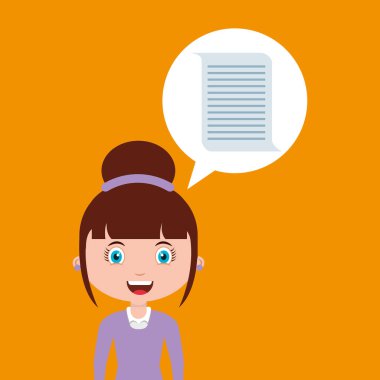 Belge eğitim online tasarım kız