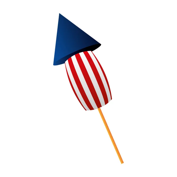 Strona programu fireworks Stany Zjednoczone Ameryki — Wektor stockowy