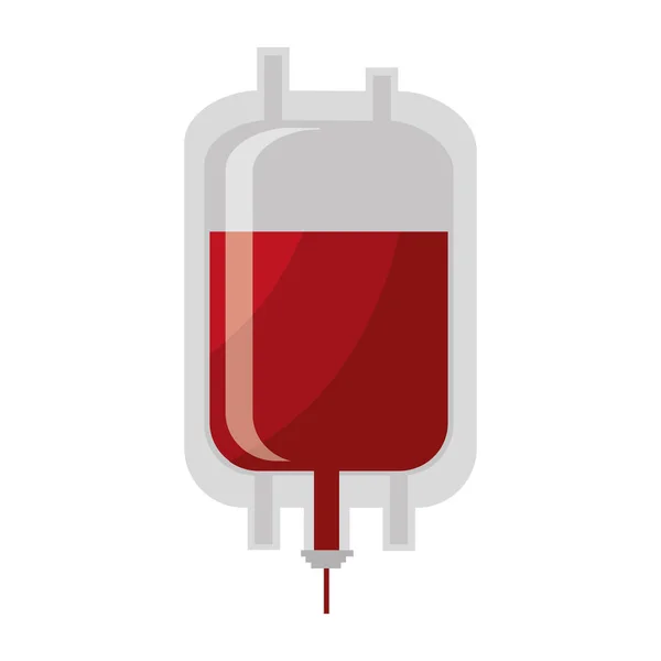 Bloed donatie geïsoleerde pictogram — Stockvector