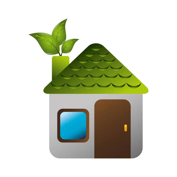 Huis ecologie symboolpictogram — Stockvector