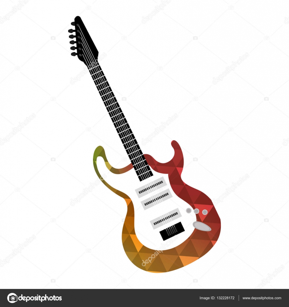 Electric guitar instrument musical Stock Vector Image by ©yupiramos