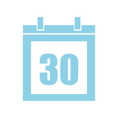 Takvim hatırlatma izole simgesini