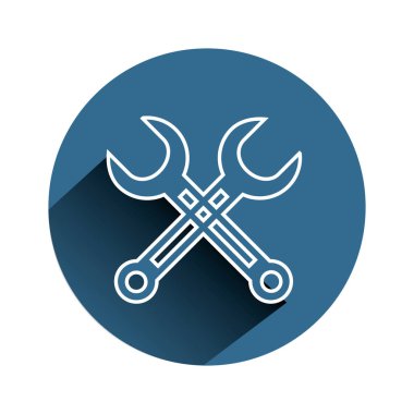 İngiliz anahtarı araçları izole simgesini