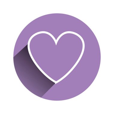 kalp aşk siluet simge