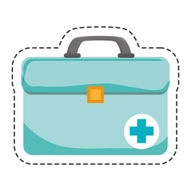 tıbbi portföy izole simgesi