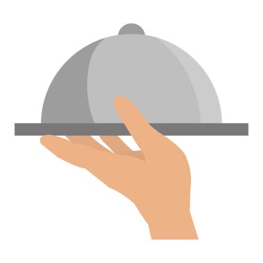 tepsi sunucu izole kutsal kişilerin resmi