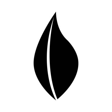 yaprak bitki izole simgesi