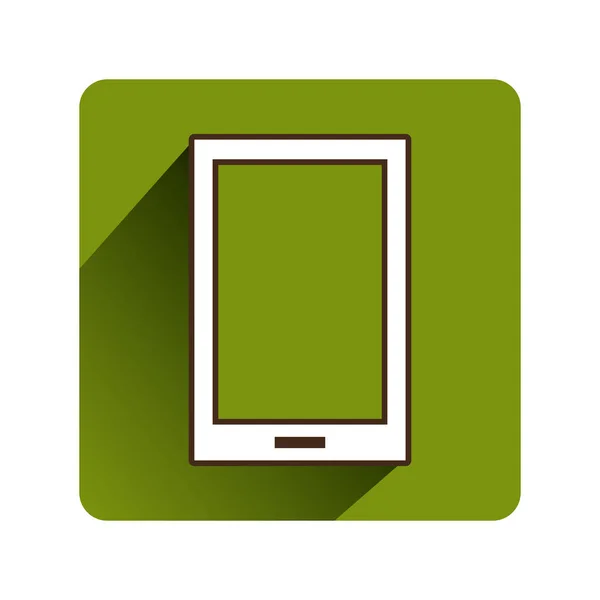 Smartphone device isolated icon — Stock Vector