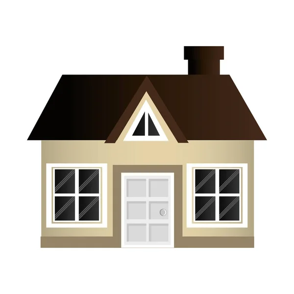 Maison silhouette icône — Image vectorielle