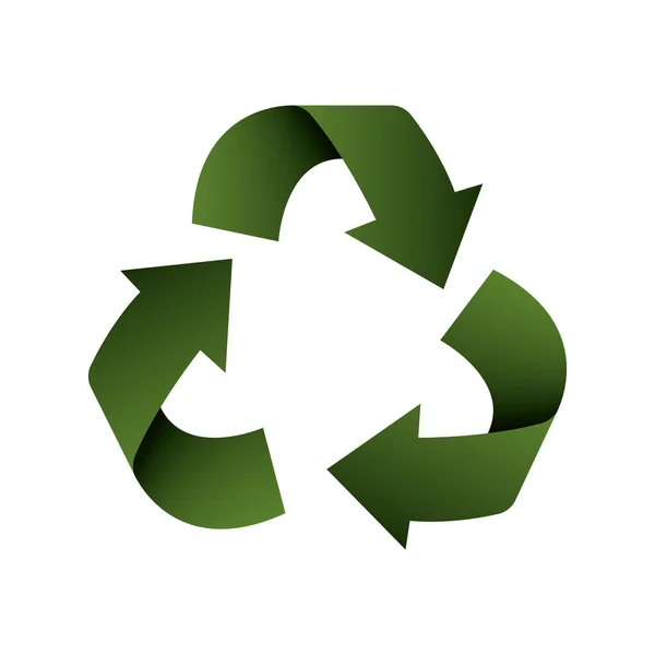 Recycle arrows ecology icon — Stock Vector