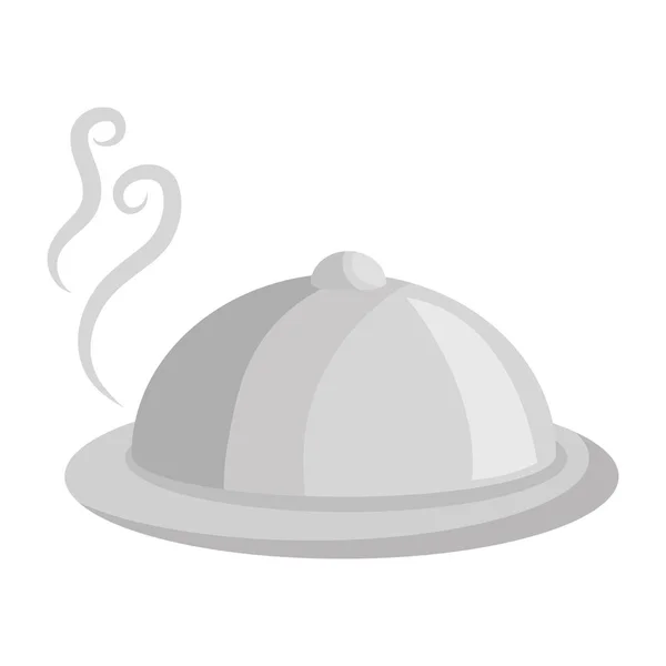 Tray server icona isolata — Vettoriale Stock