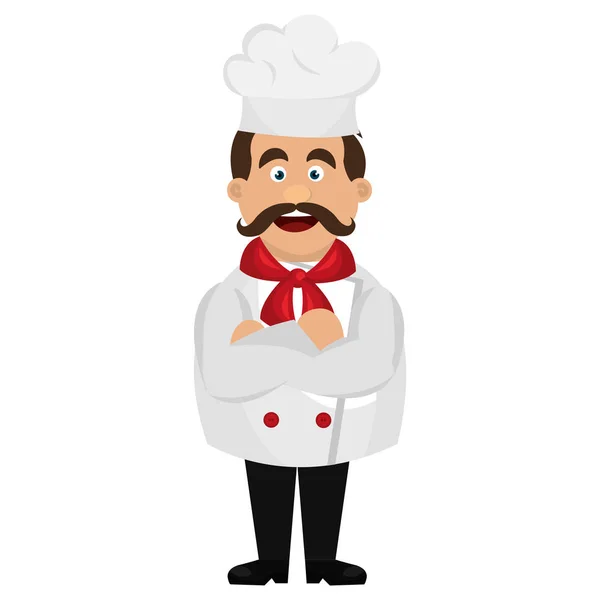 Chef-kok karakter avatar icon — Stockvector