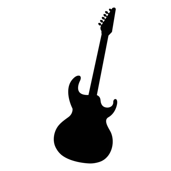 Alat musik gitar listrik - Stok Vektor