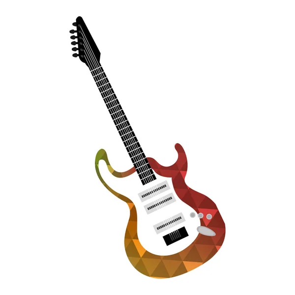 Elektromos gitár hangszer zenei — Stock Vector