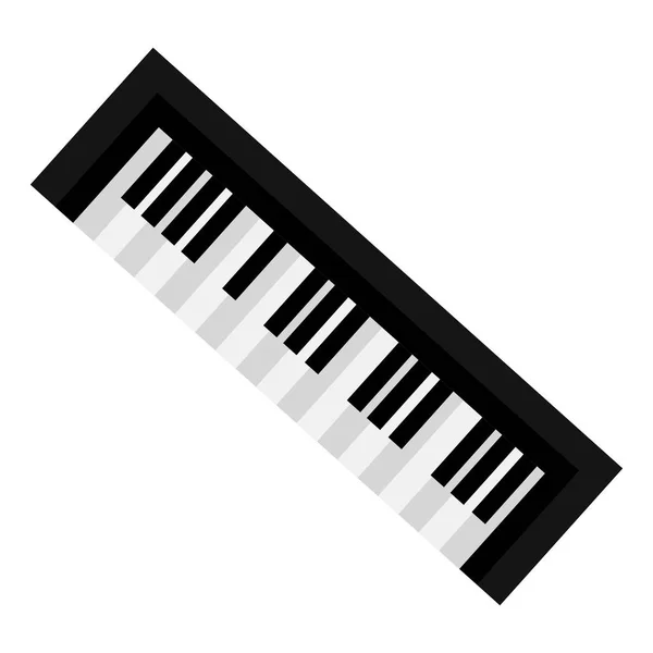 Piano instrument icône musicale — Image vectorielle