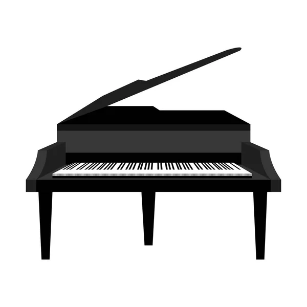 Piano instrument icône musicale — Image vectorielle