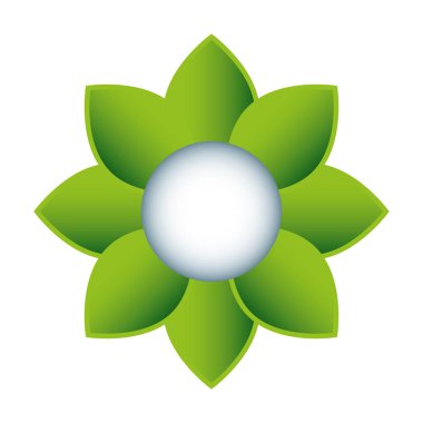 yaprak bitki izole simgesi