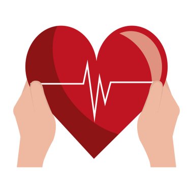 kalp kardiyo izole simgesi