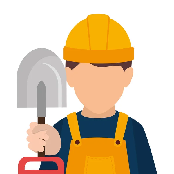 Constructor construcción avatar icono — Vector de stock