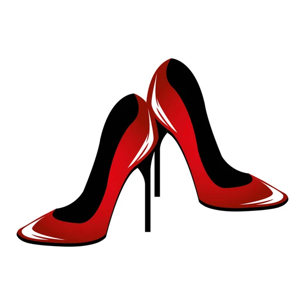 Donna scarpe pop art — Vettoriale Stock