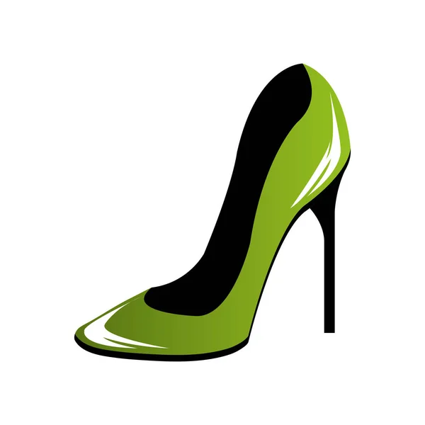 Woman shoes pop art — Stock Vector