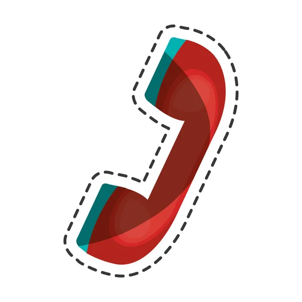 Geïsoleerde pictogram van telefoon service — Stockvector