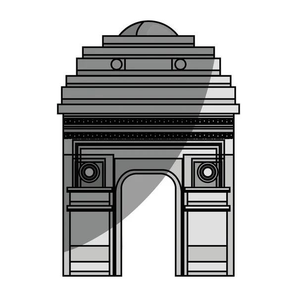 Triumph arch Frankrijk pictogram — Stockvector
