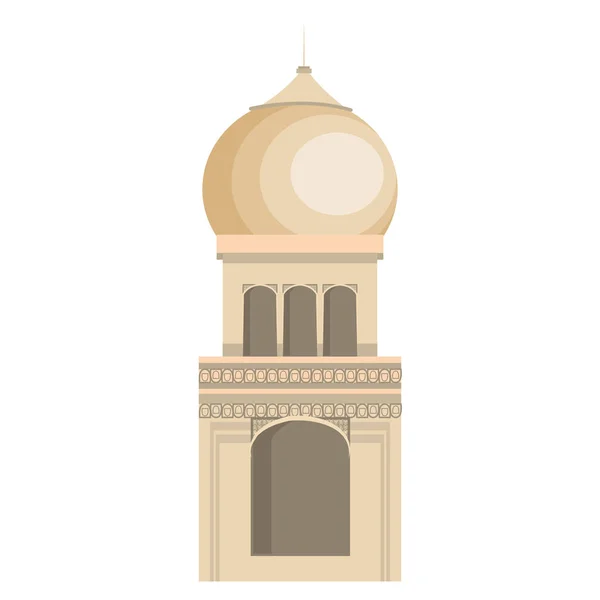 Edificio taj mahal india — Vector de stock