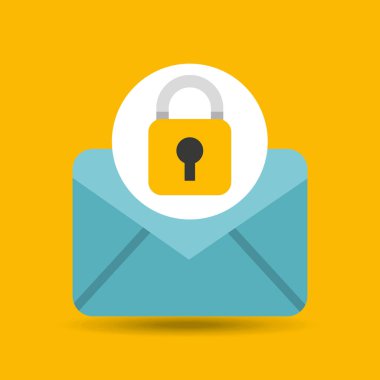 e-posta Güvenlik simgesi el tutar