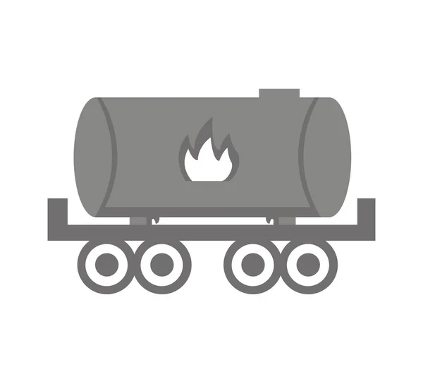 Fuel tank isolated icon — Stock Vector
