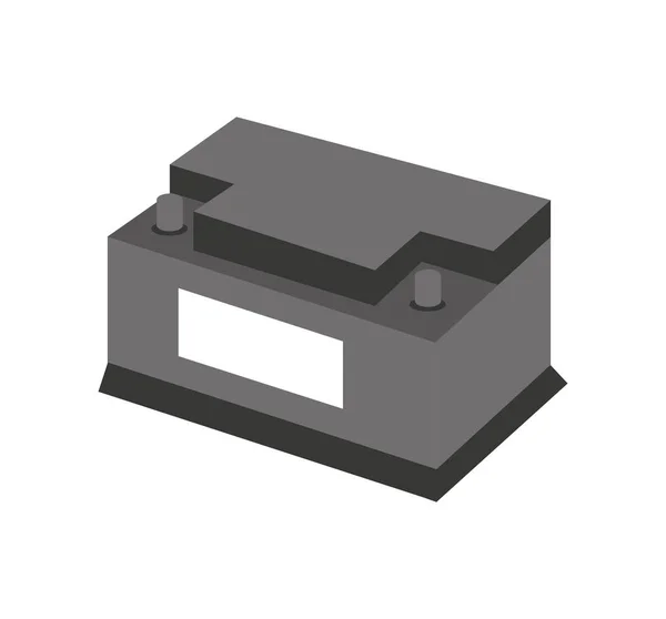 Isolerade batteriikonen för bil — Stock vektor