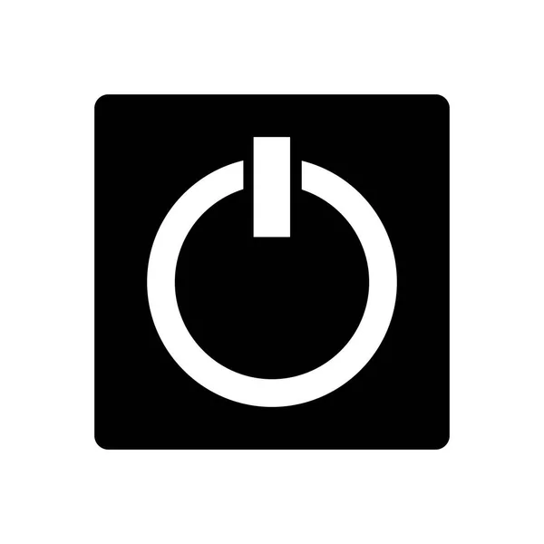 Botón de encendido icono de inicio — Vector de stock
