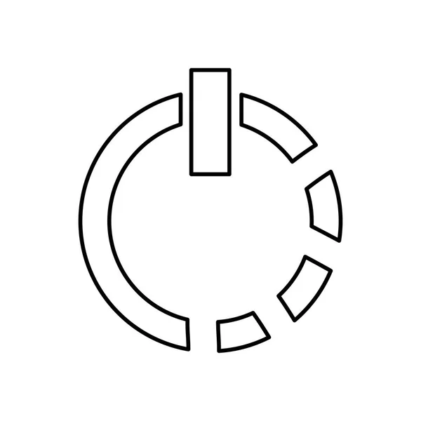 Pictogram voor energiebeheer knop start — Stockvector